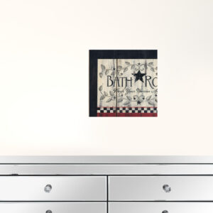 Set Of Two Hot Bath 3 White Framed Print Wall Art