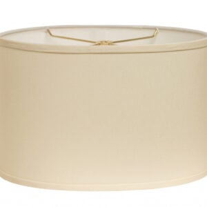 16" Ivory Throwback Oval No Slub Lampshade