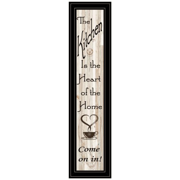 Kitchen Is The Heart Of The Home 18 Black Framed Print Wall Art