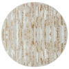 4' Beige Round Abstract Washable Non Skid Area Rug