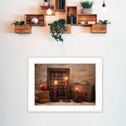 School Nights 2 White Framed Print Wall Art