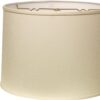 14"  Ivory Throwback Drum No Slub Lampshade