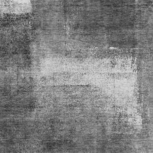 8' X 10' Gray Silver And Charcoal Abstract Washable Indoor Outdoor Area Rug