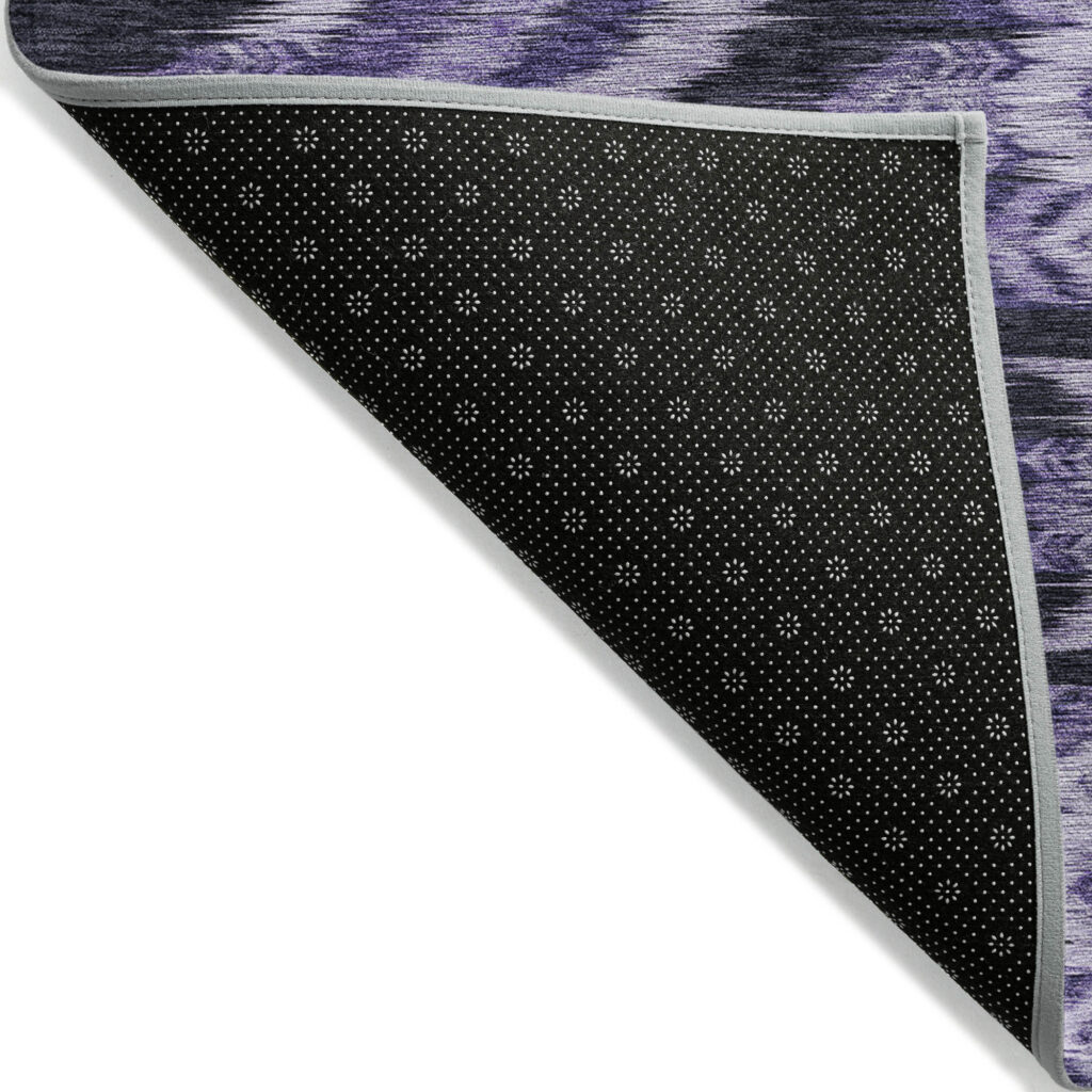 5' X 8' Purple Lavender And Plum Southwestern Washable Indoor Outdoor Area Rug