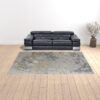 9' x 12' Gray Abstract Area Rug