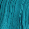 Teal Blue Knitted 100% Cotton Throw Blanket