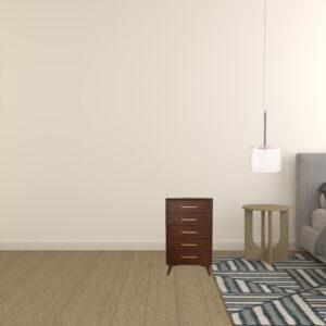 28" Walnut Solid Wood Five Drawer Chest