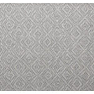 5' x 8' Gray and Ivory Geometric Hand Woven Non Skid Area Rug