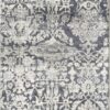 63 X 91 Grey Polyester Or  Viscose Rug