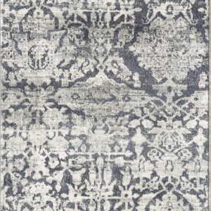 63 X 91 Grey Polyester Or  Viscose Rug
