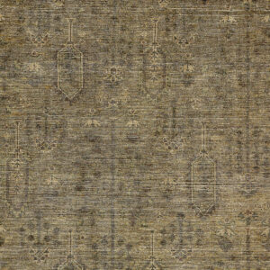 9' X 12' Brown And Beige Southwestern Washable Indoor Outdoor Area Rug