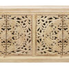 71" Beige Solid Wood Sideboard with Four Doors