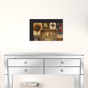 Set Of Two Up North Black Framed Print Wall Art