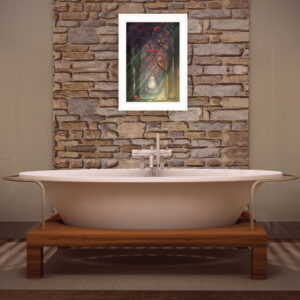 Path Of Happiness 1 White Framed Print Wall Art