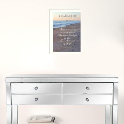 Character 4 White Framed Print Wall Art