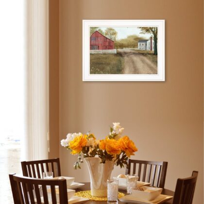 Summer In The Country 1 White Framed Print Wall Art