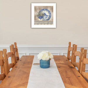 Farmhouse Blues II 2 White Framed Print Wall Art