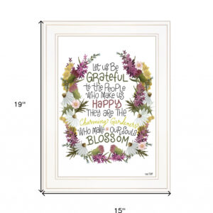 Charming Garden 3 White Framed Print Wall Art