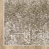 5' X 8' Ivory Grey Tan Brown And Beige Abstract Power Loom Stain Resistant Area Rug