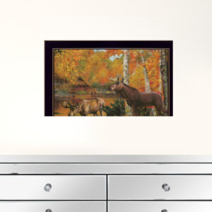 Peaceful Retreat 1 Black Framed Print Wall Art