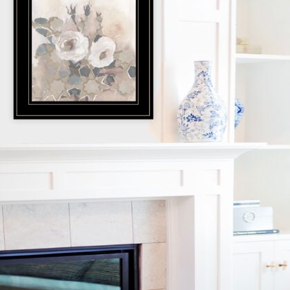 Transitional Blooms I 3 Black Framed Print Wall Art