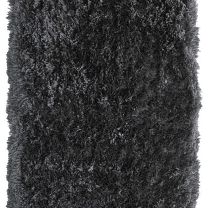8' Gray Shag Hand Tufted Runner Rug