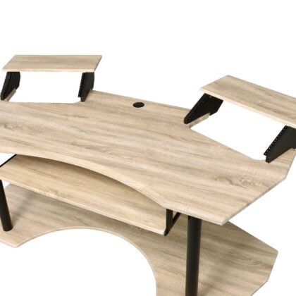71" Natural and Black Music Recording Studio Desk