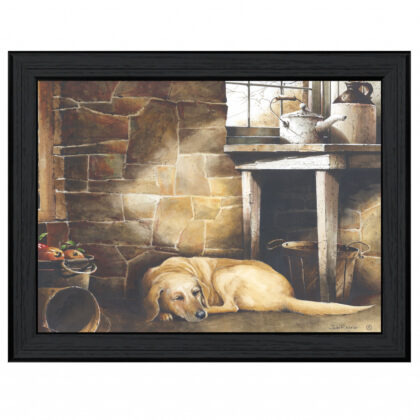 A Quiet Place Black Framed Print Wall Art