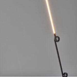 35" Black Metal Novelty Desk Lamp