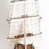50" Wood Brown Hand Painted Sculpture