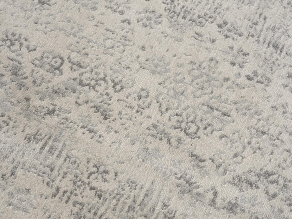 2’ X 10’ Ivory Distressed Ikat Pattern Runner Rug