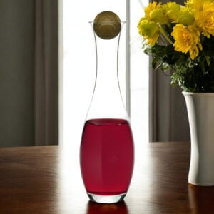 Thirty Two Ounce Clear Crystal Glass Wine Or Water Carafe