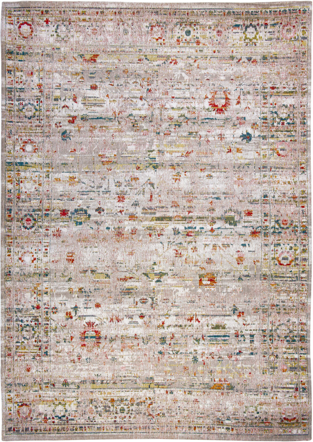 9' X 13' Gray and Brown Oriental Non Skid Area Rug