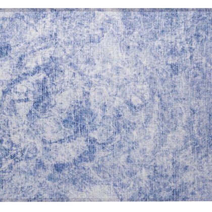2' X 3' Blue Abstract Washable Non Skid Indoor Outdoor Area Rug