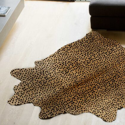 60" X 84" Cheetah Cowhide - Area Rug