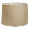 13" Dark Wheat Throwback Drum Linen Lampshade