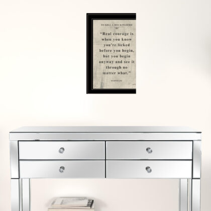Book Quote Vi 2 Black Framed Print Wall Art