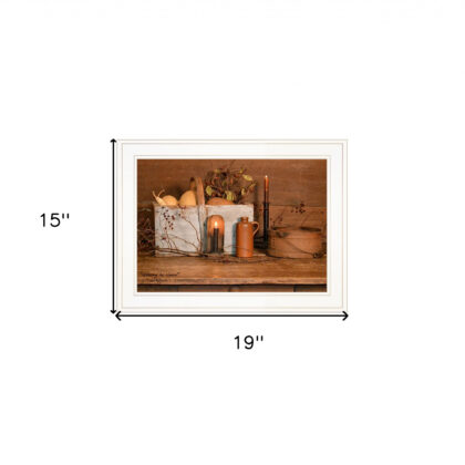 Gathering The Harvest 2 White Framed Print Wall Art