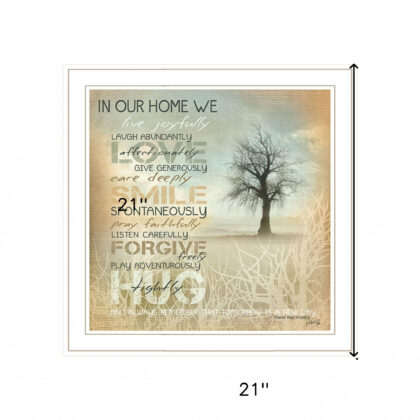 In Our Home 3 White Framed Print Wall Art