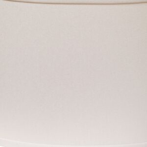16" White Throwback Oval No Slub Lampshade