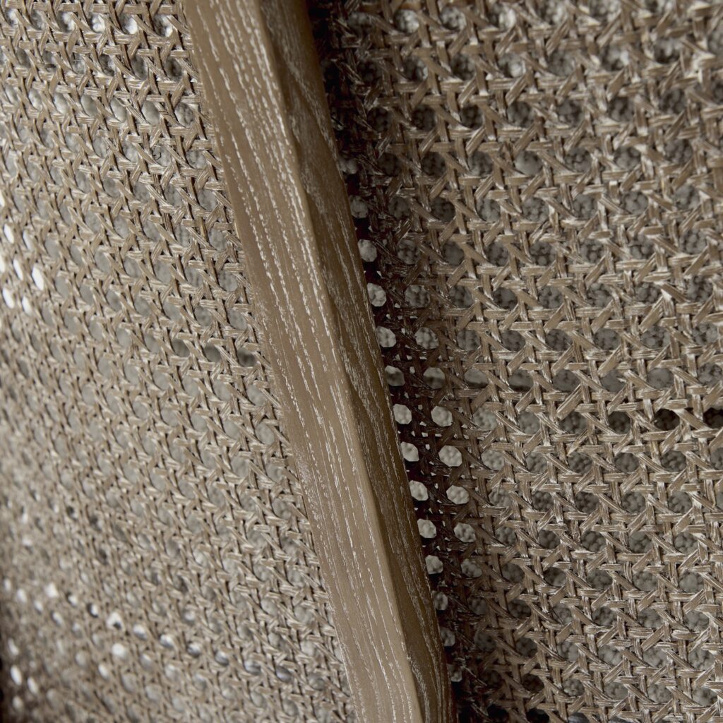 29" Cream And Brown Boucle Arm Chair And Toss Pillow
