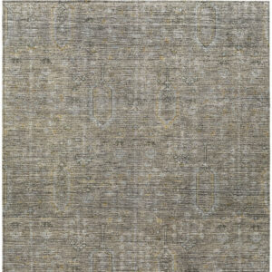 5' X 8' Taupe Gray And Beige Southwestern Washable Indoor Outdoor Area Rug