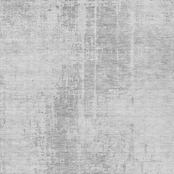 10' X 14' Silver And Gray Abstract Washable Indoor Outdoor Area Rug
