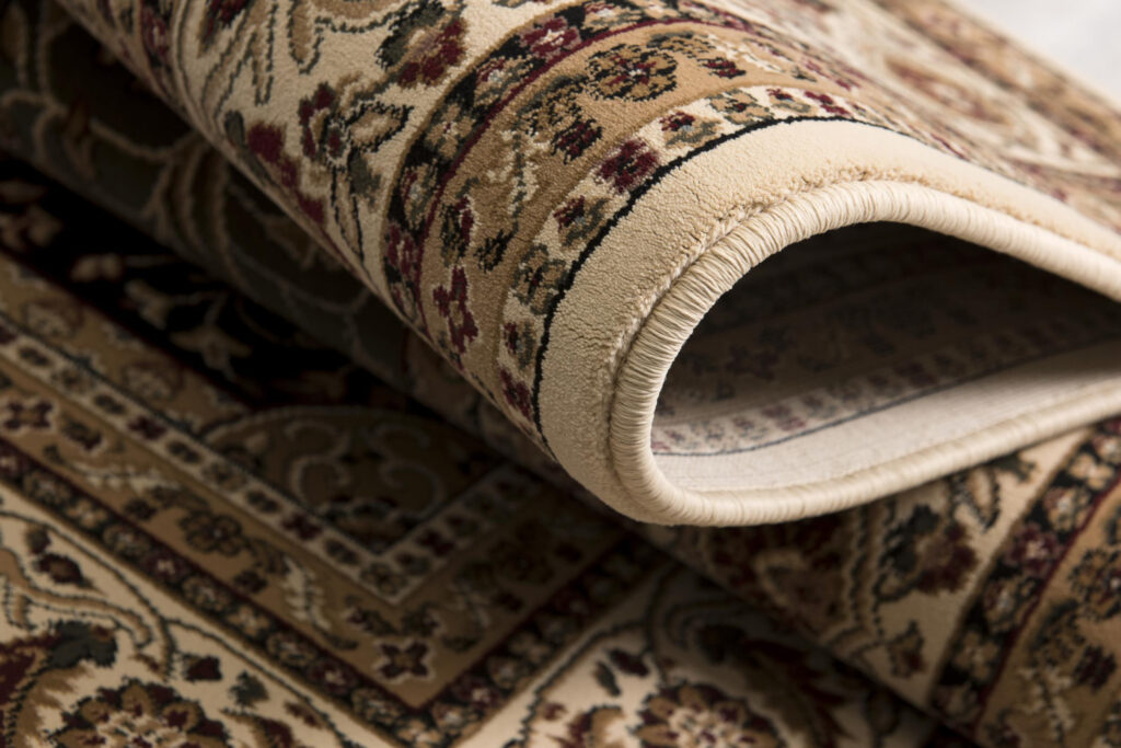 8' X 11' Cream Oriental Area Rug