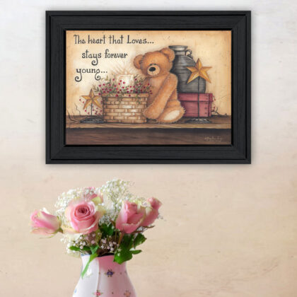 Forever Young 1 Black Framed Print Wall Art