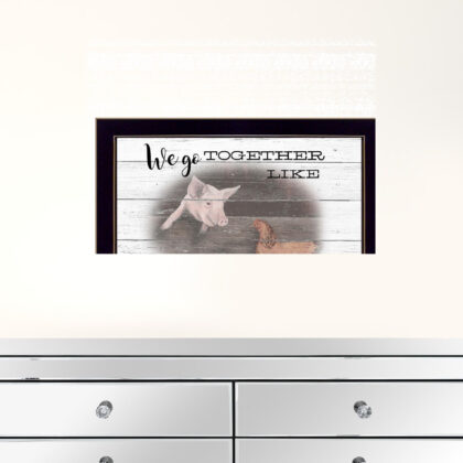 We Go Together 3 Black Framed Print Wall Art