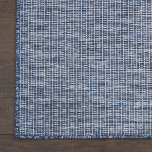9' X 12' Navy Blue Indoor Outdoor Area Rug