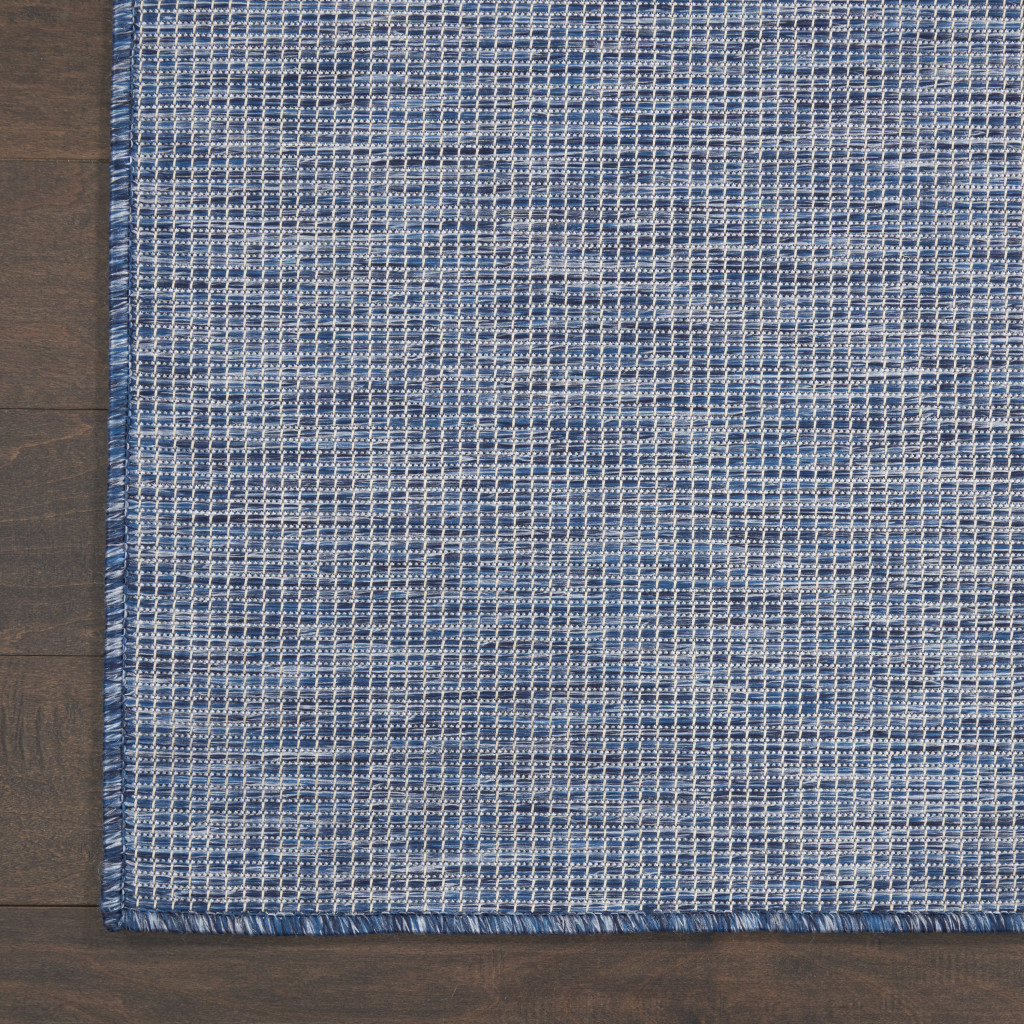 9' X 12' Navy Blue Indoor Outdoor Area Rug