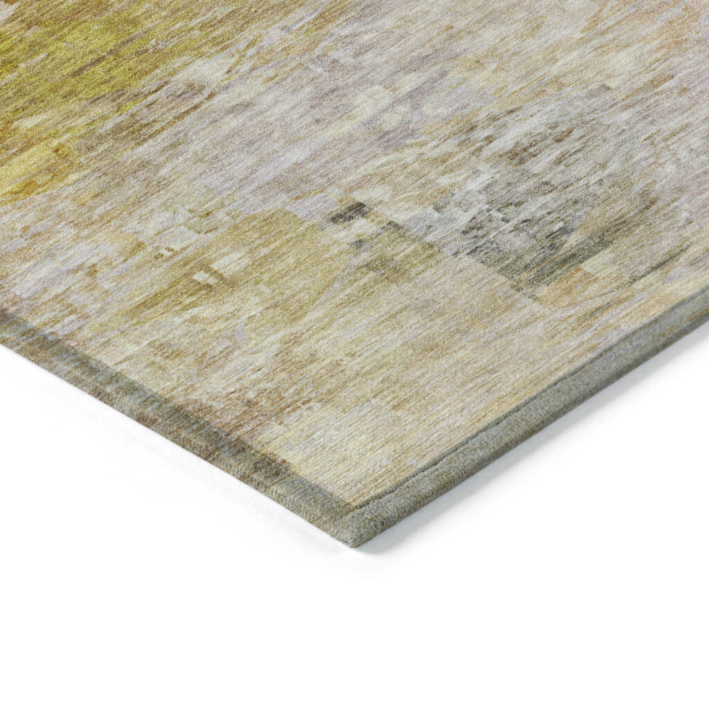 9' X 12' Orange Copper And Terra Cotta Abstract Washable Indoor Outdoor Area Rug