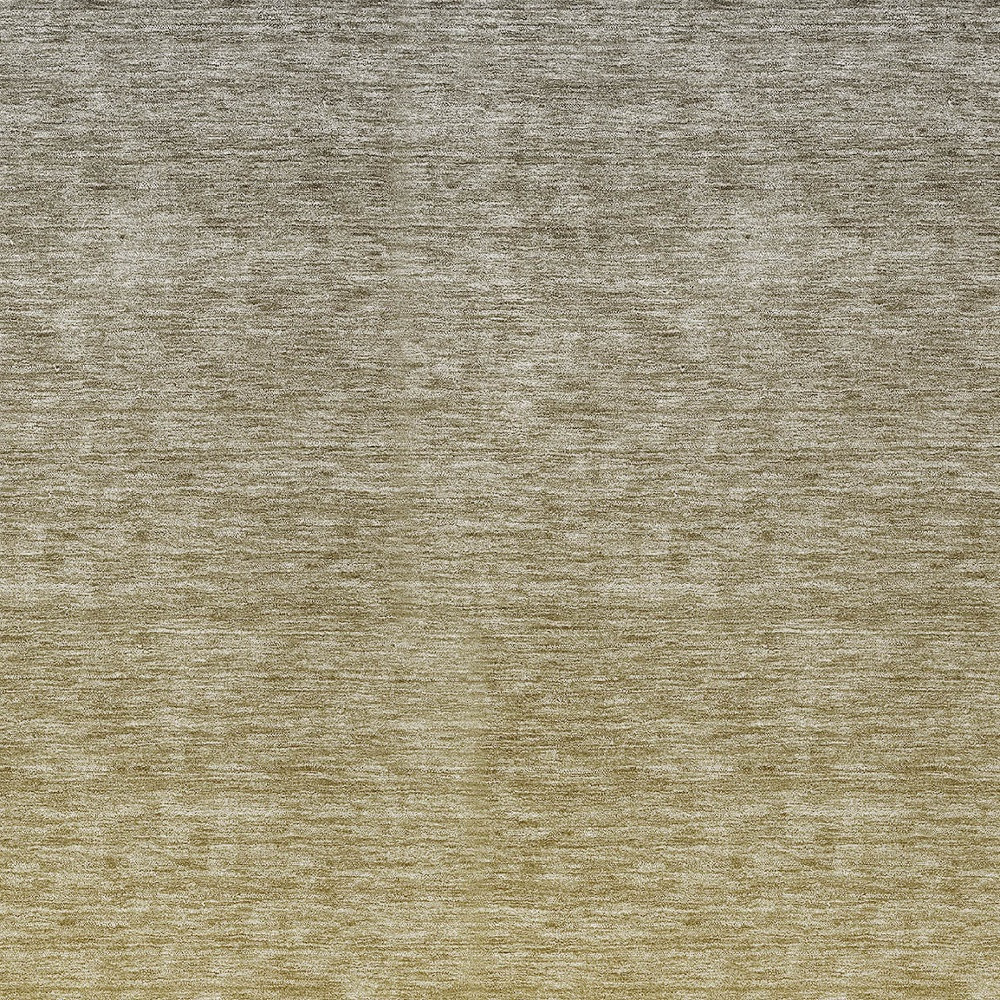 10' X 14' Gold Beige And Taupe Ombre Washable Indoor Outdoor Area Rug